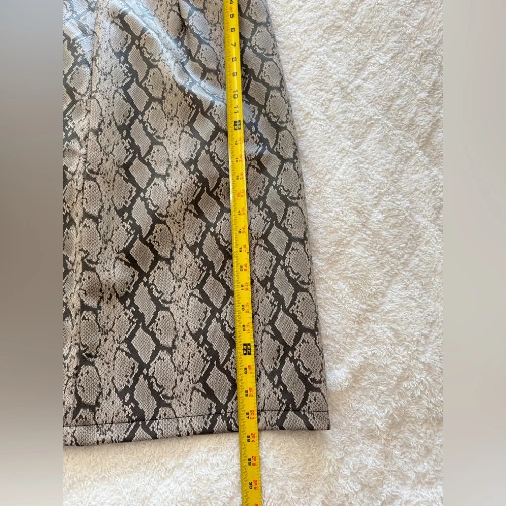 Mark Alan Snakeskin Print Skirt